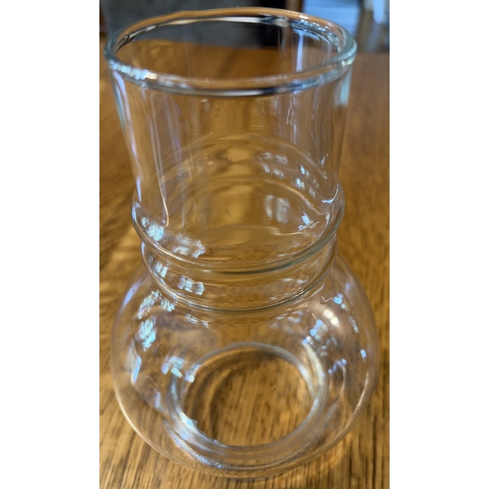 MONTANA HOODED BOROSILICATE GLASS OIL LAMP CHIMNEY 7-1/8"Tall/3.25" Fitter